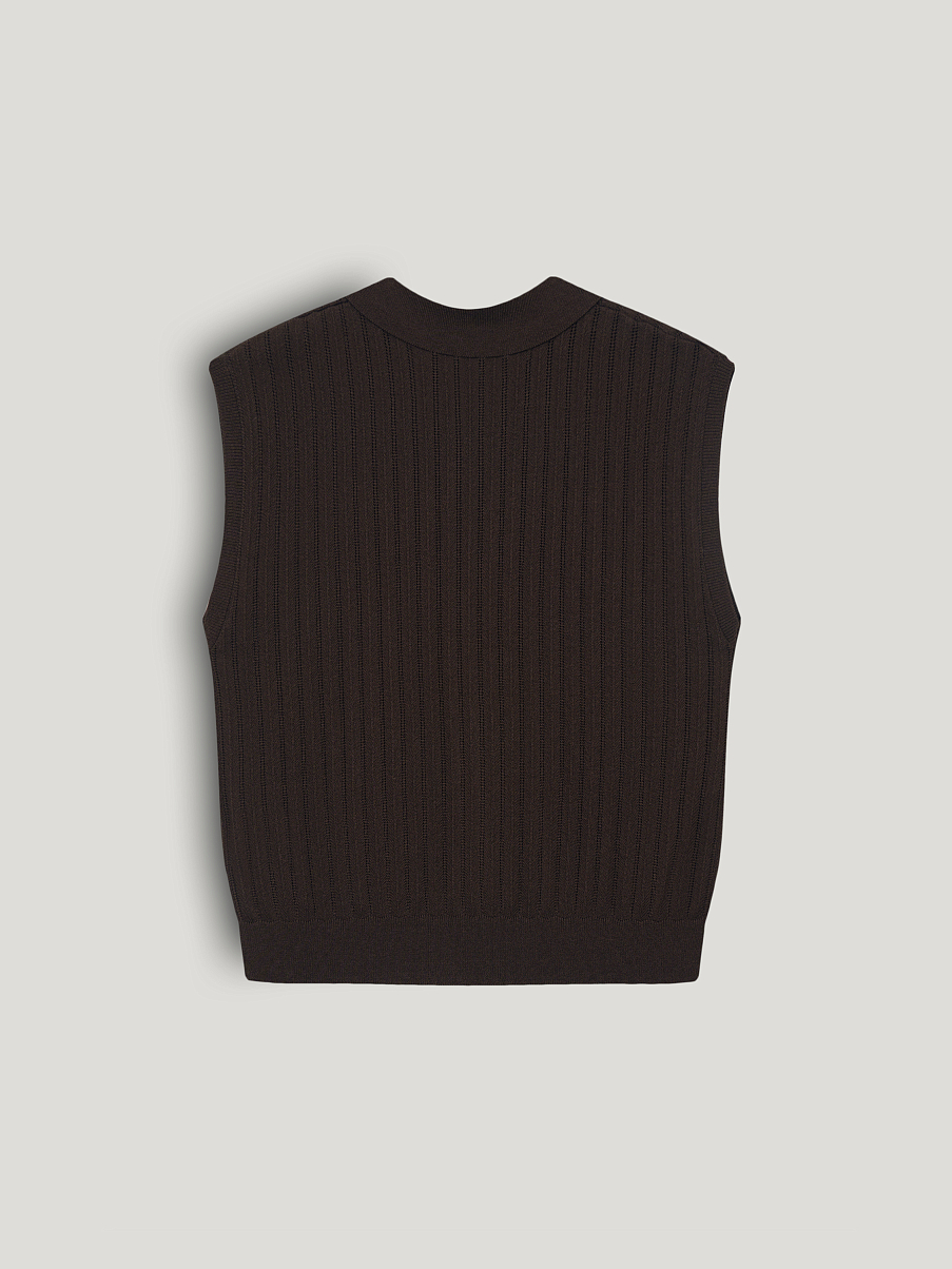 Топ из вискозы с шелком