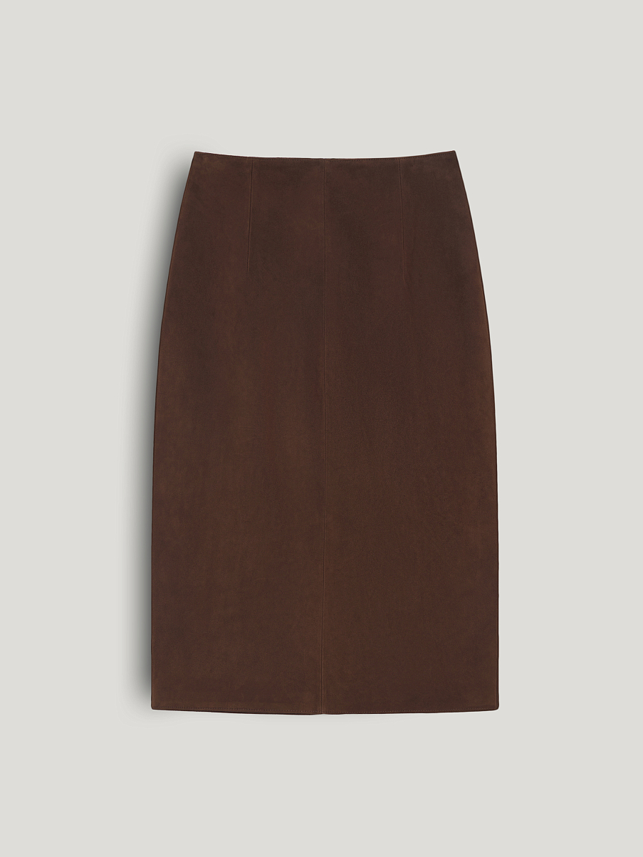 Юбка из натуральной замши