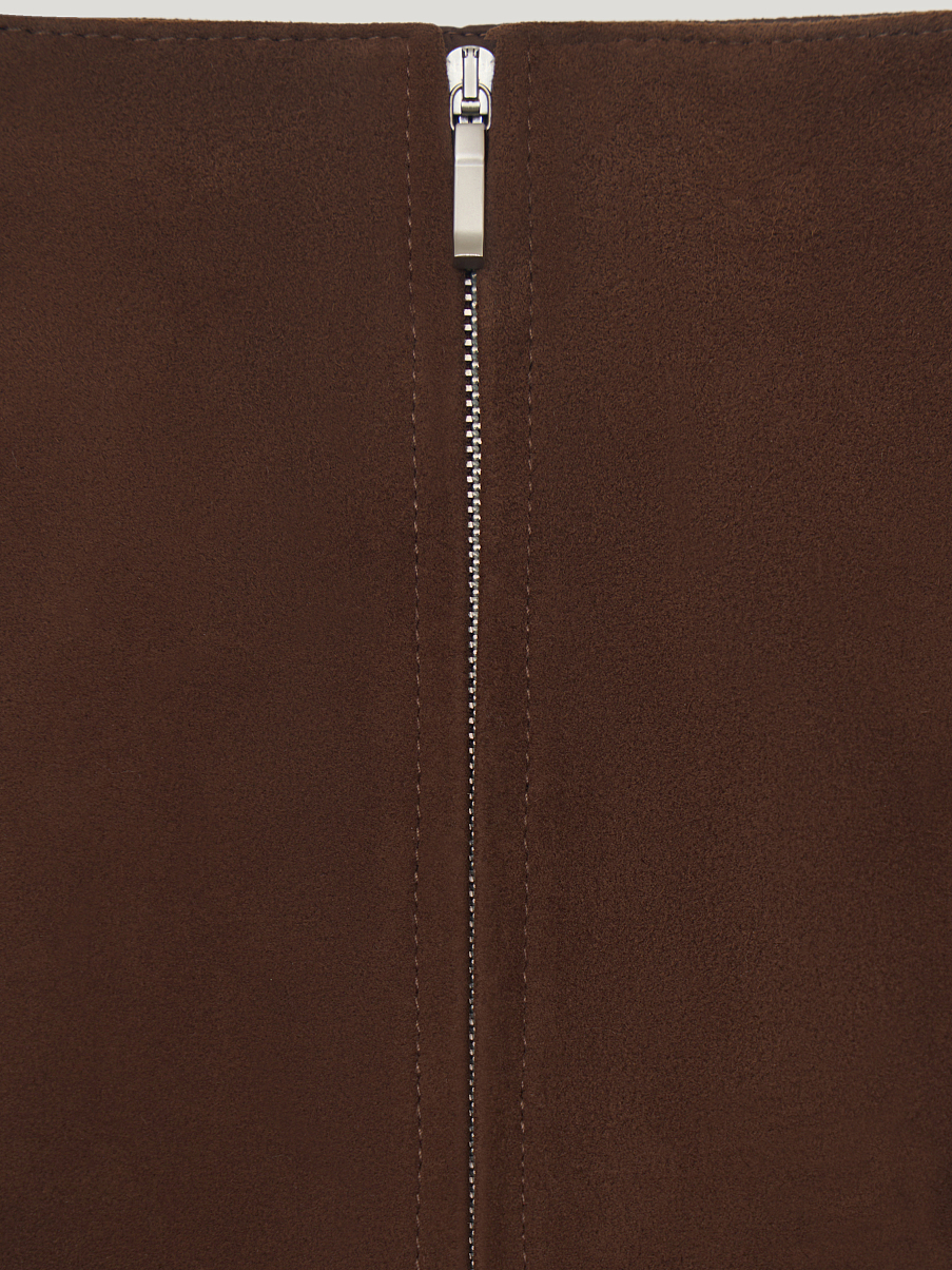 Юбка из натуральной замши