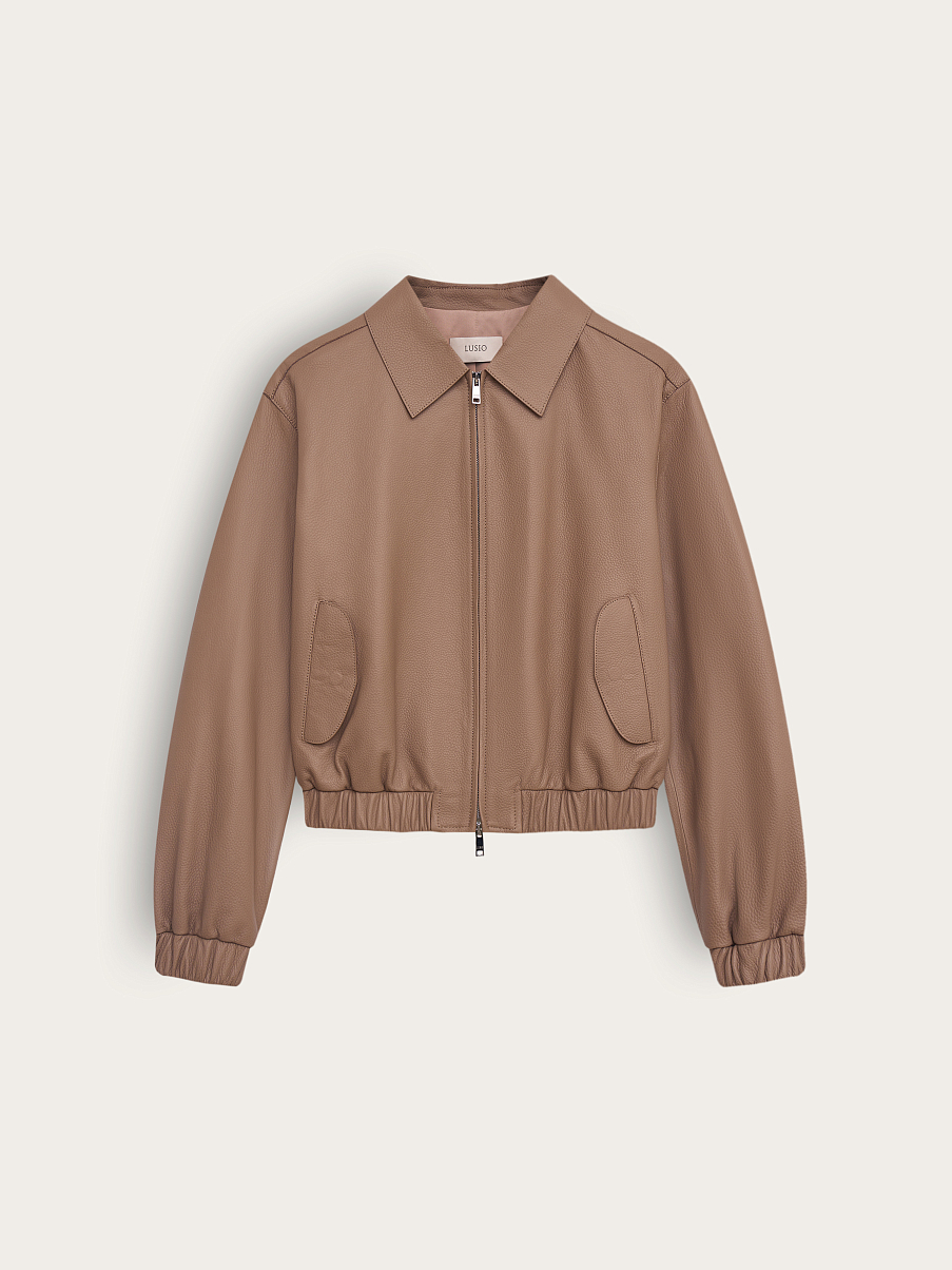 Бомбер из кожи