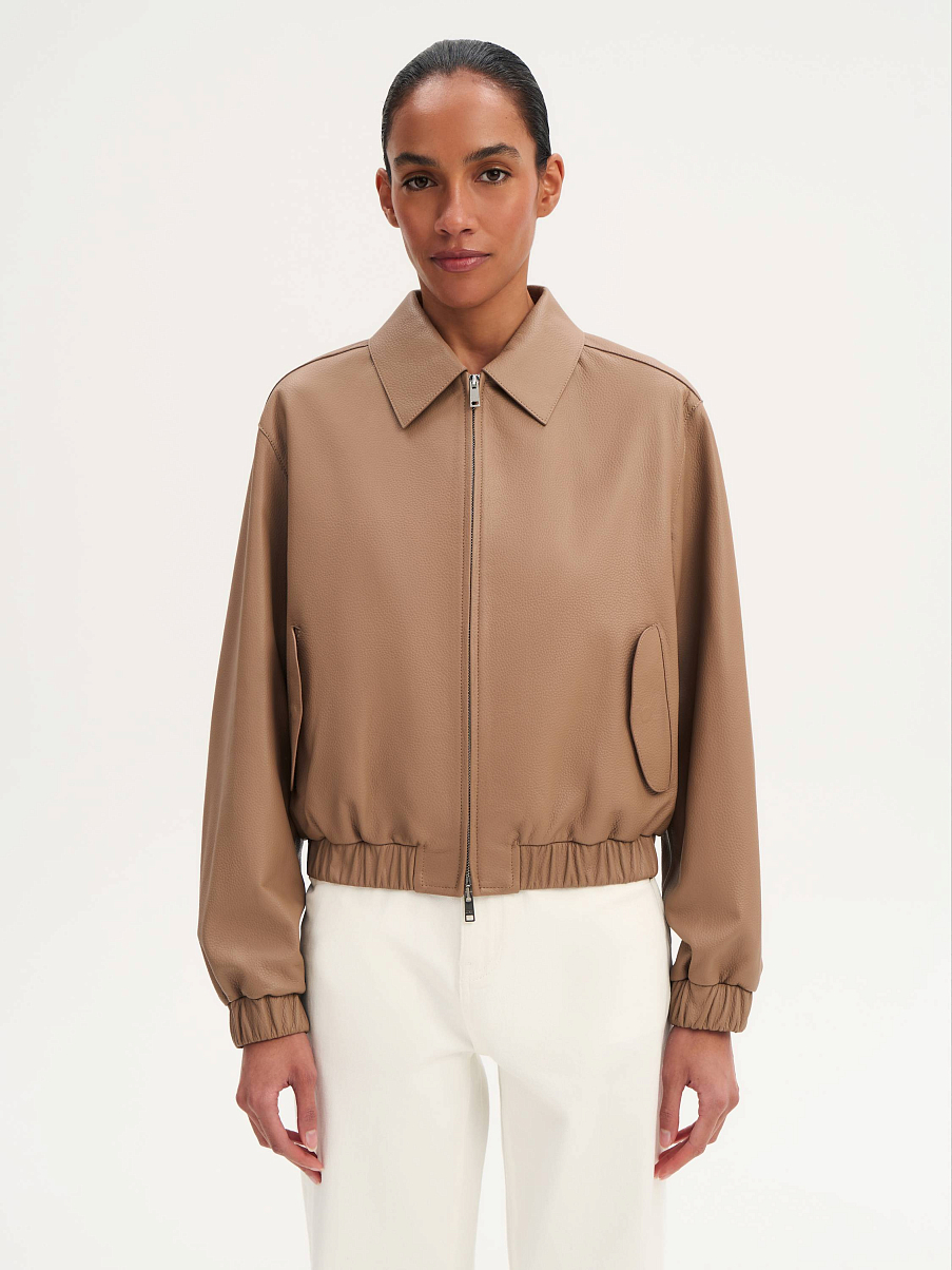 Бомбер из кожи