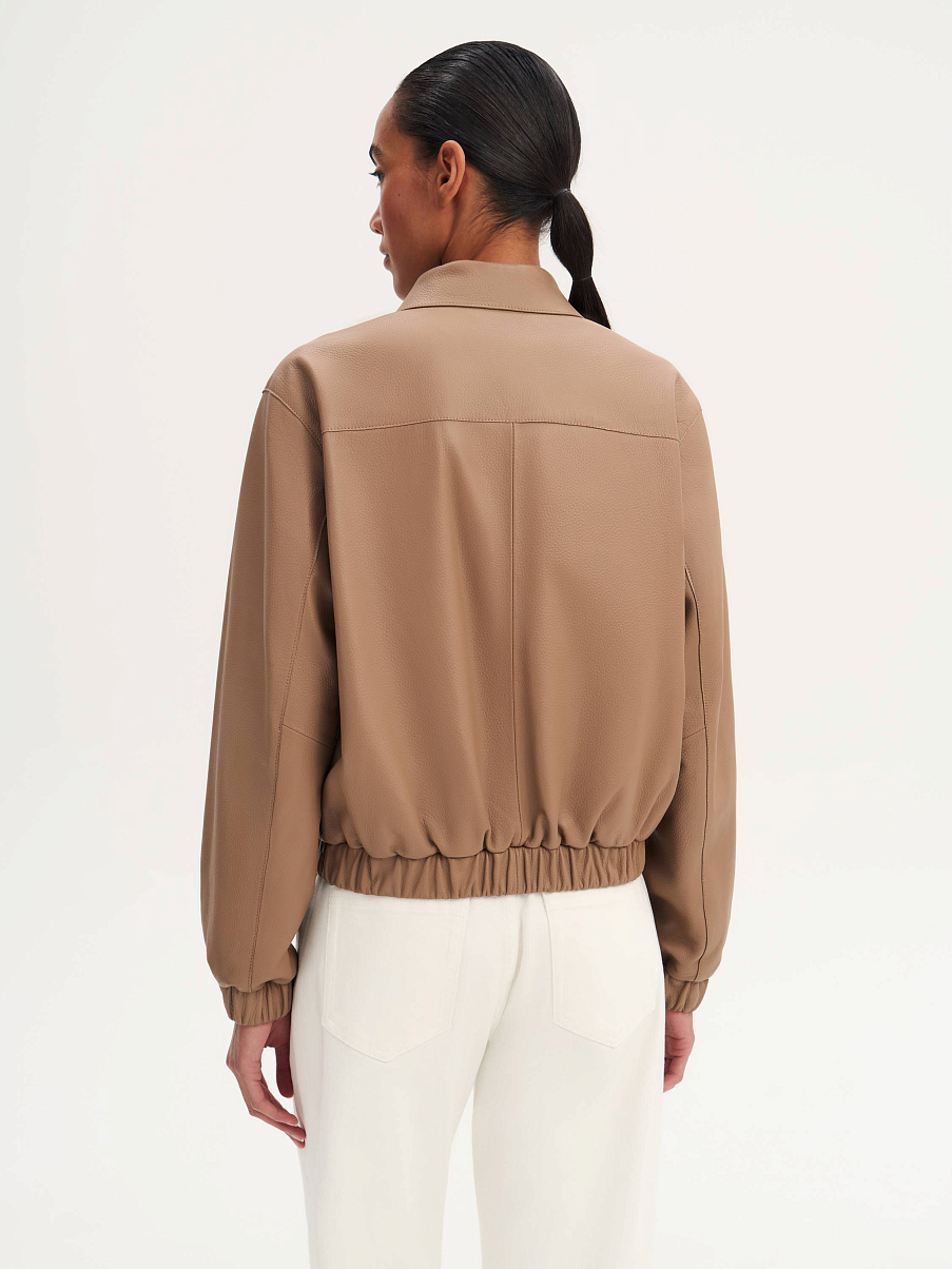 Бомбер из кожи