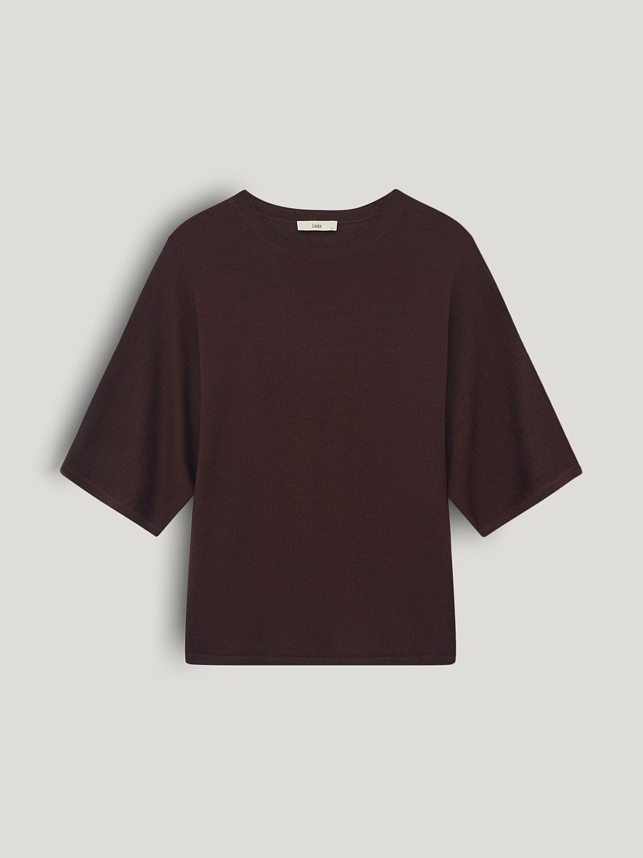 Топ из шерсти и шелка