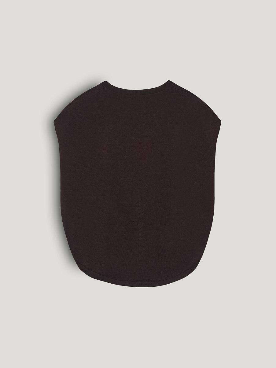 Топ из шерсти и шелка