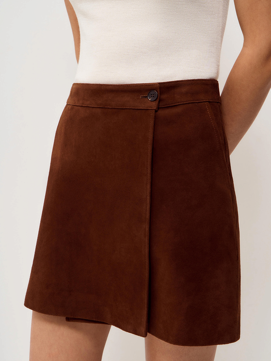 Юбка из натуральной замши