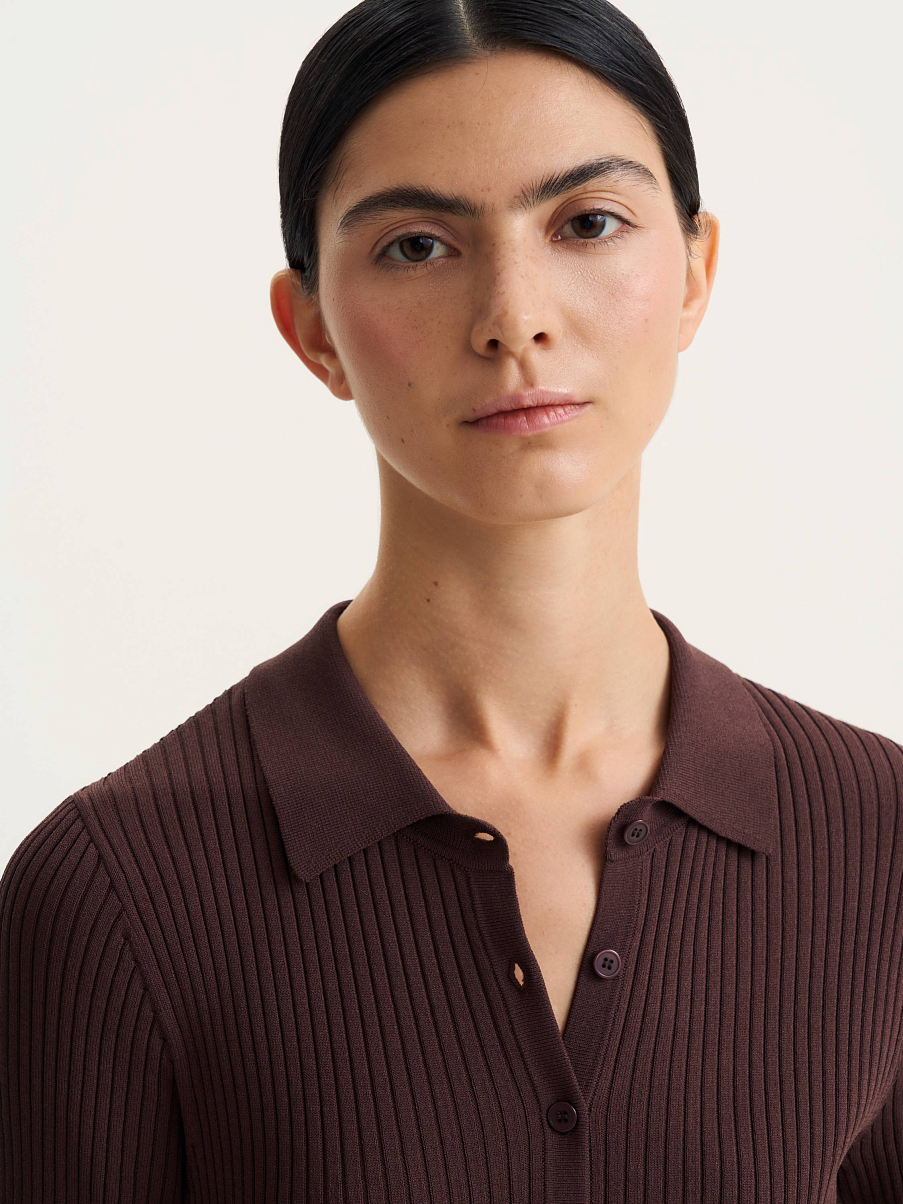 Платье трикотажное миди