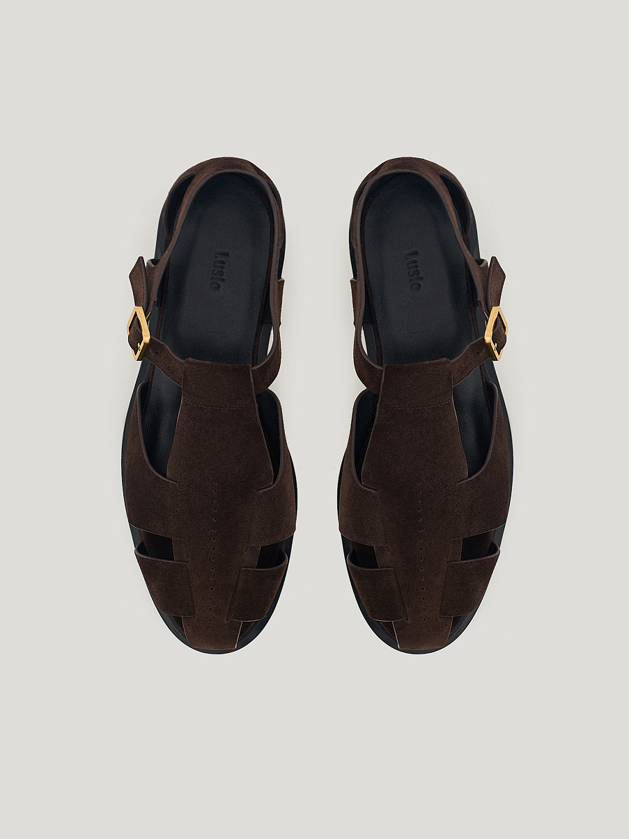 Сандалии из натуральной замши