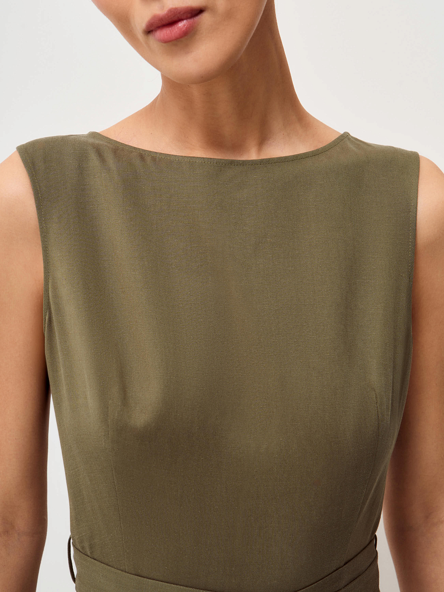 Платье из тенсела и льна