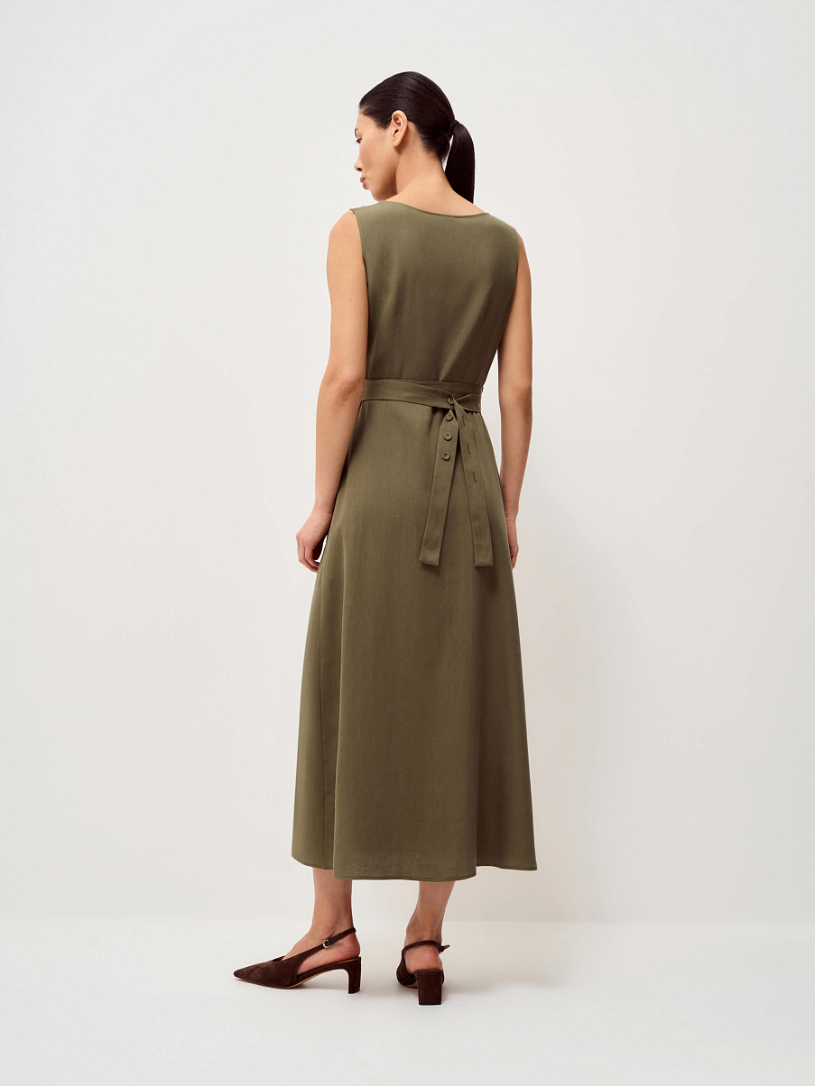 Платье из тенсела и льна