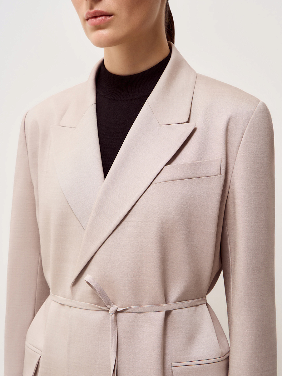 Жакет с поясом