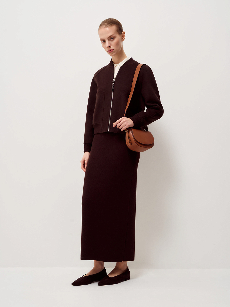 Сумка из натуральной кожи и замши