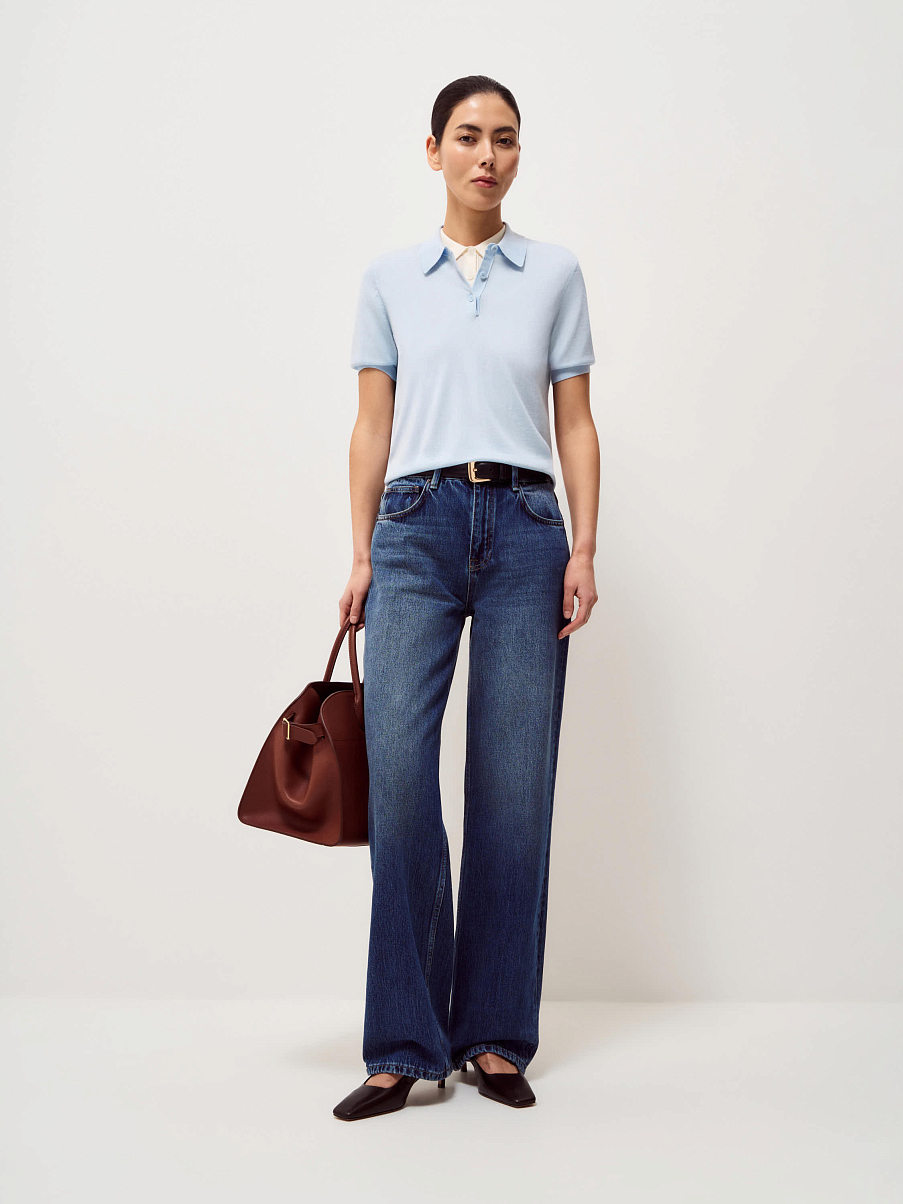 Топ из шерсти и тенсела