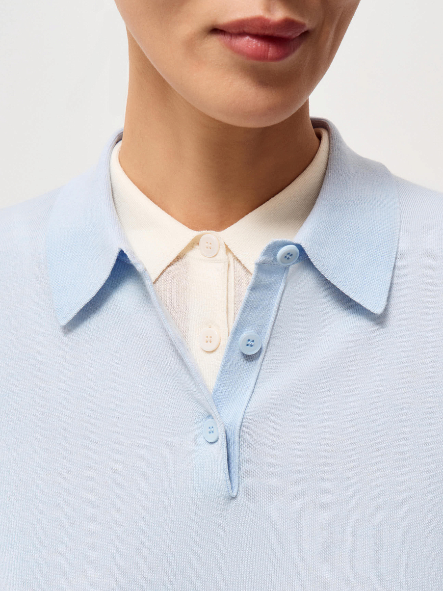 Топ из шерсти и тенсела