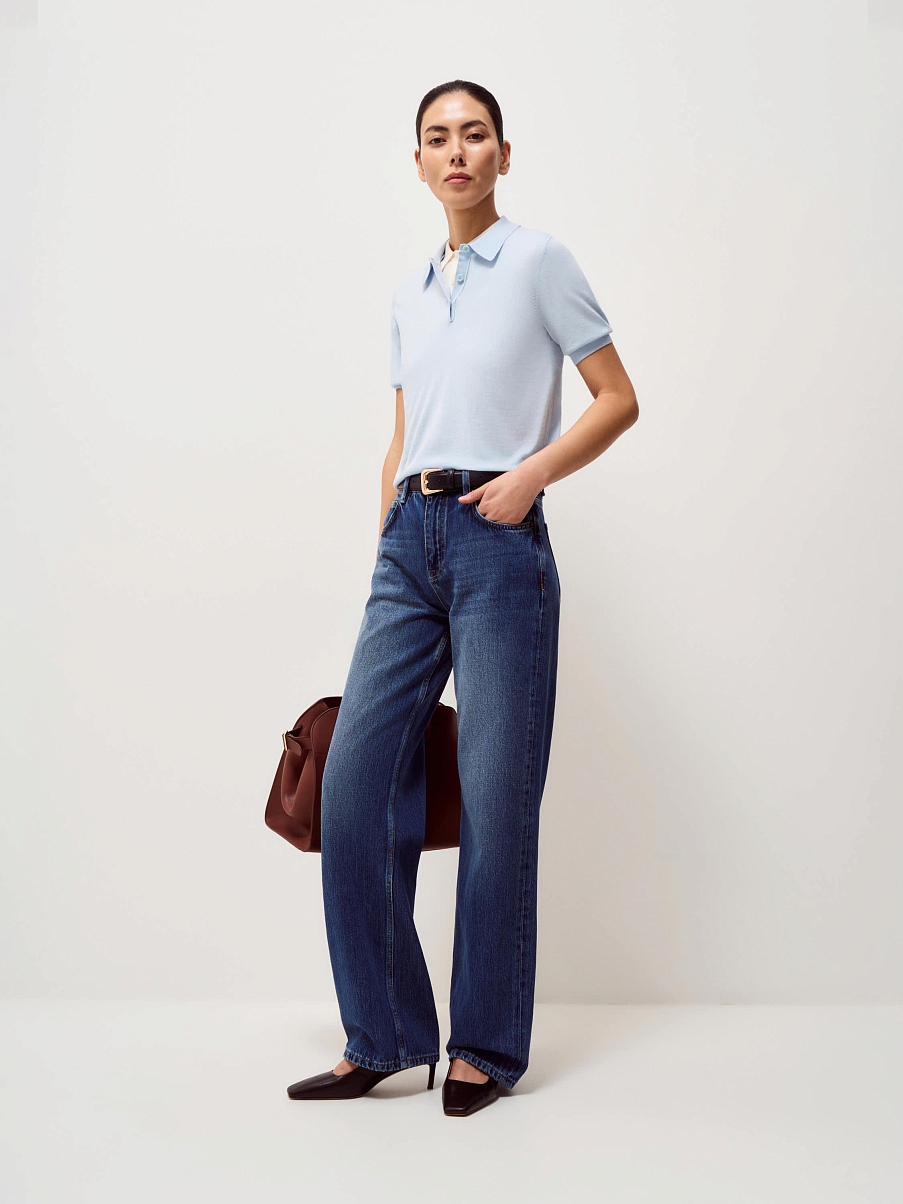 Топ из шерсти и тенсела