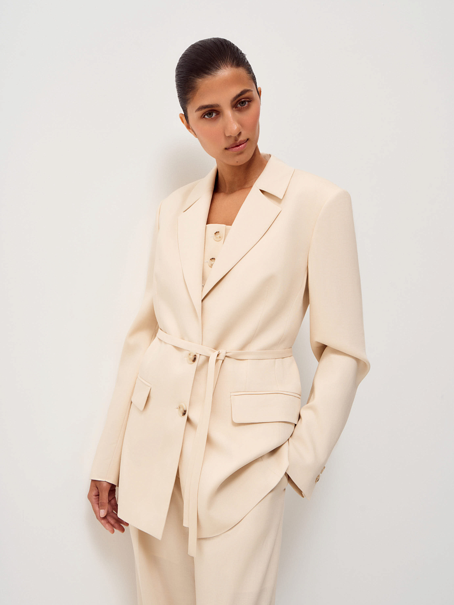 Жакет из тенсела и льна