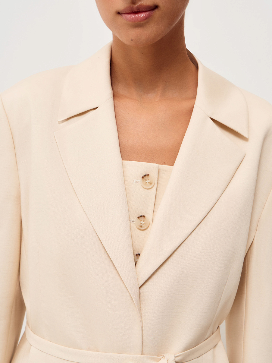 Жакет из тенсела и льна