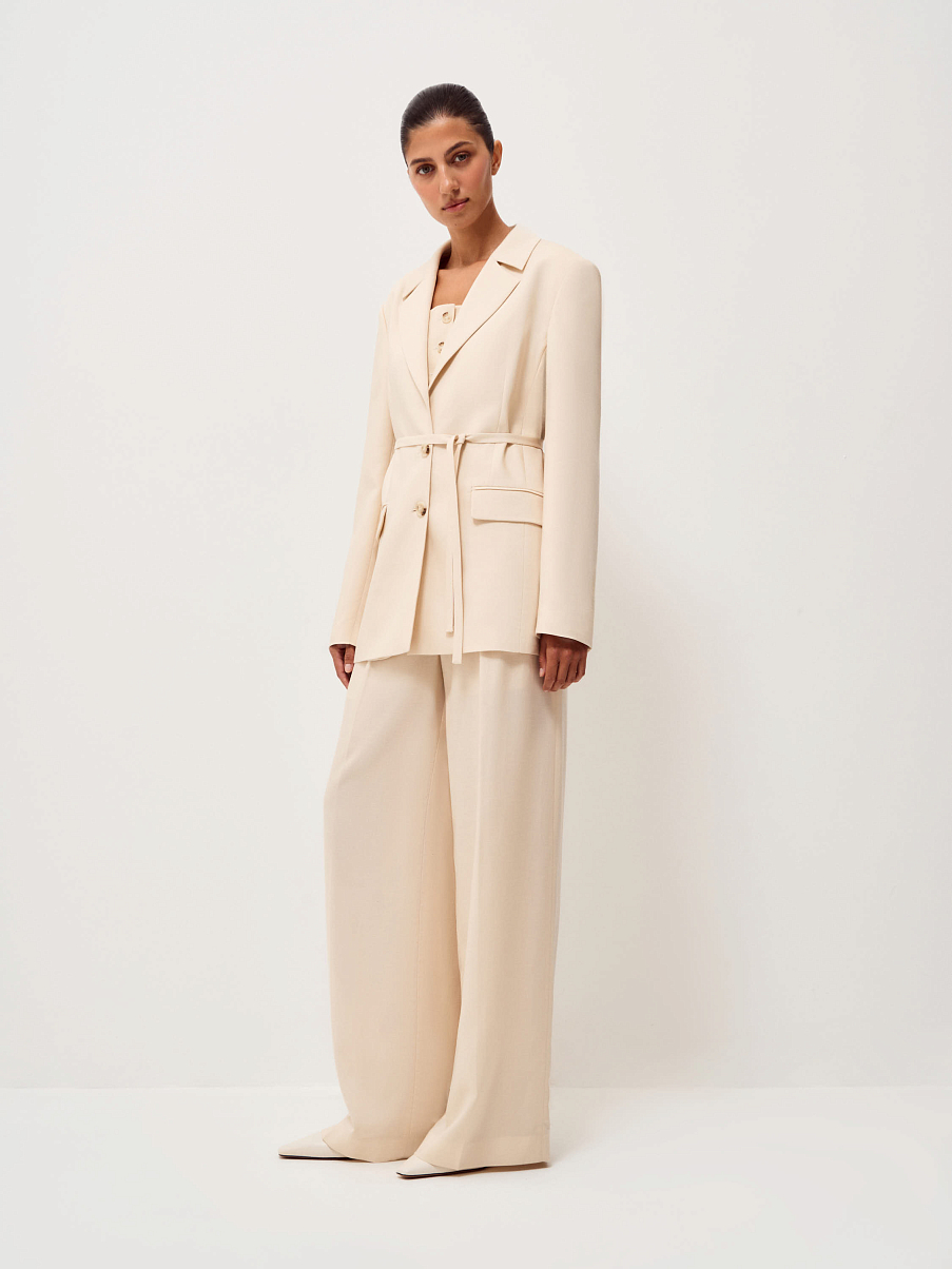 Жакет из тенсела и льна