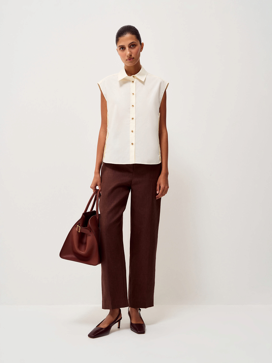 Рубашка из тенсела с хлопком