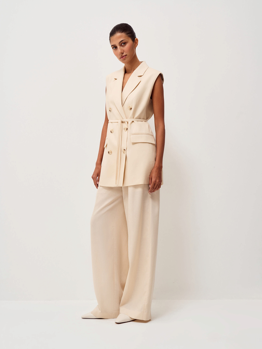 Жилет из тенсела и льна