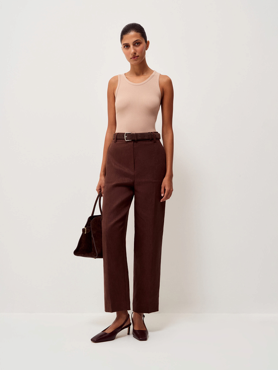 Топ из модала с шелком