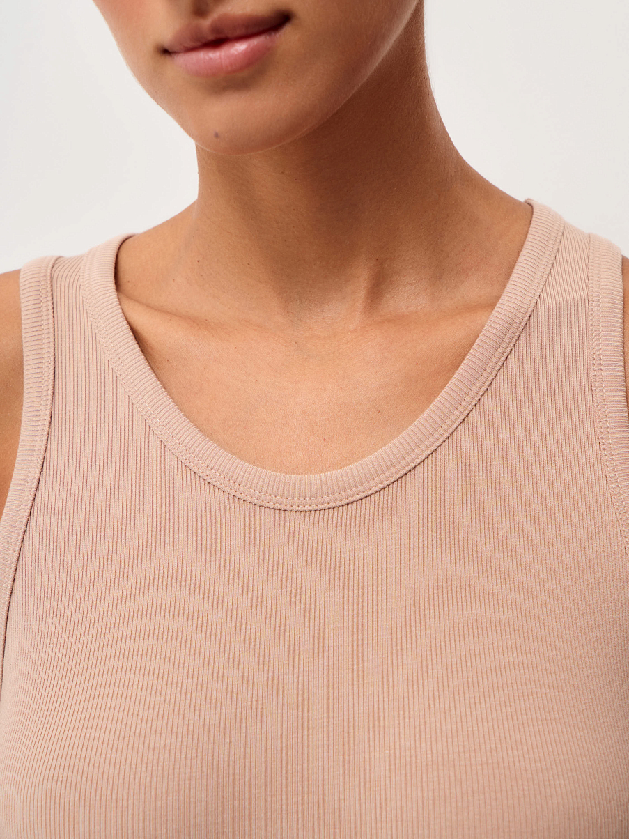 Топ из модала с шелком