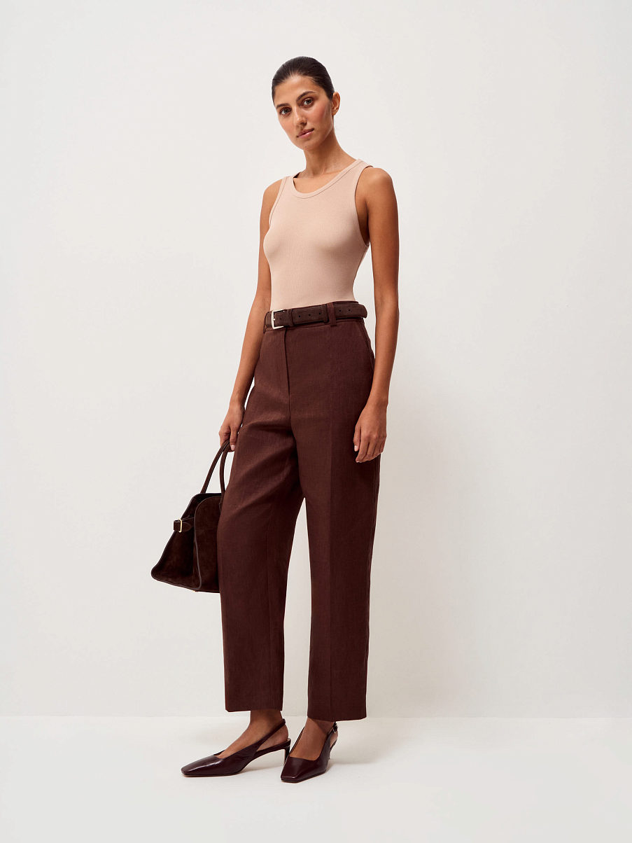 Топ из модала с шелком