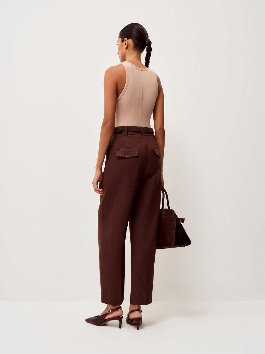 Топ из модала с шелком