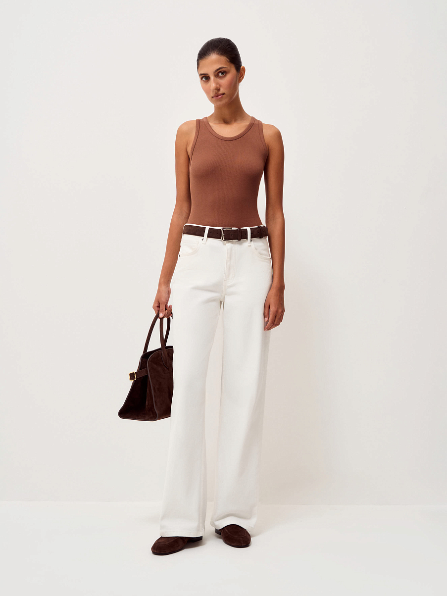 Топ из модала с шелком