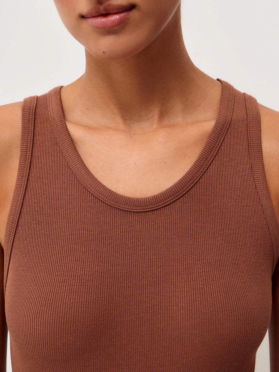 Топ из модала с шелком