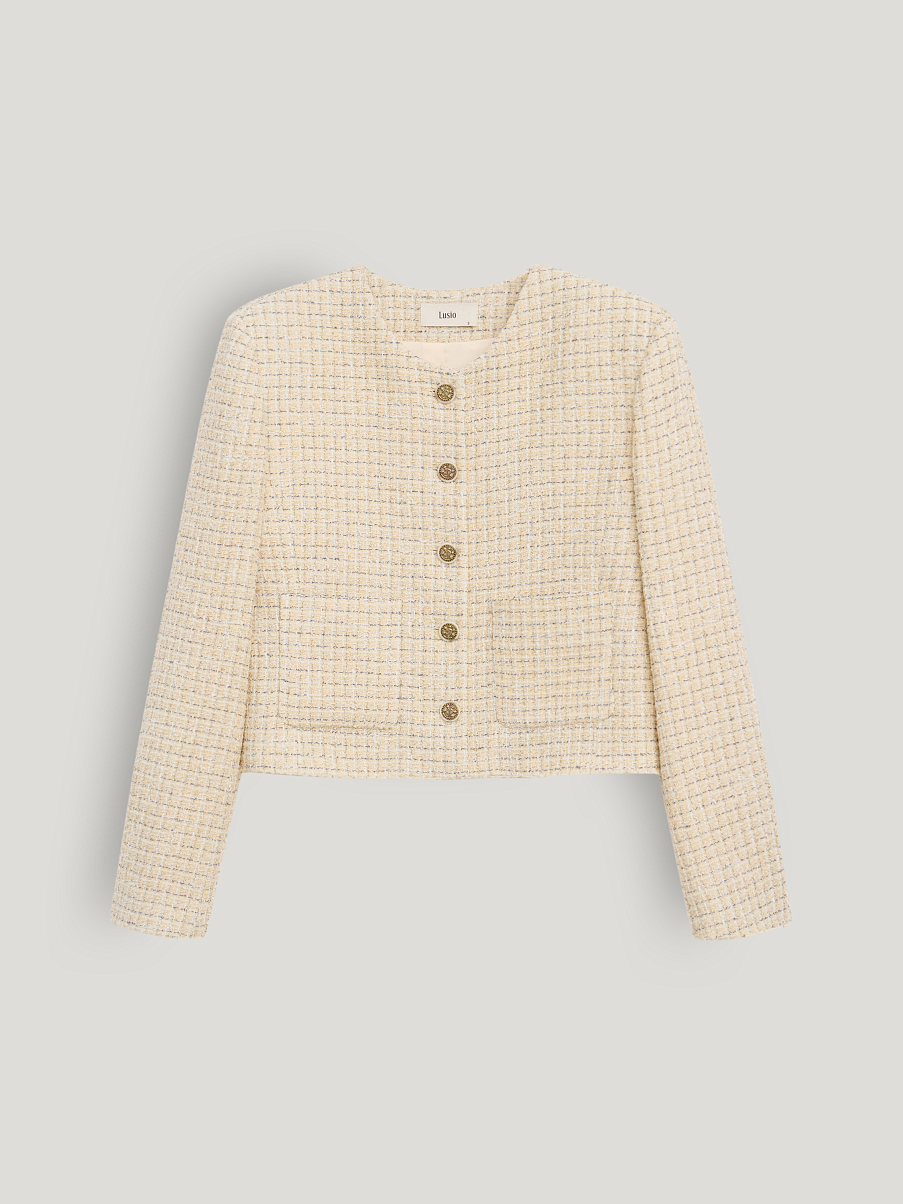 Жакет из фактурной ткани