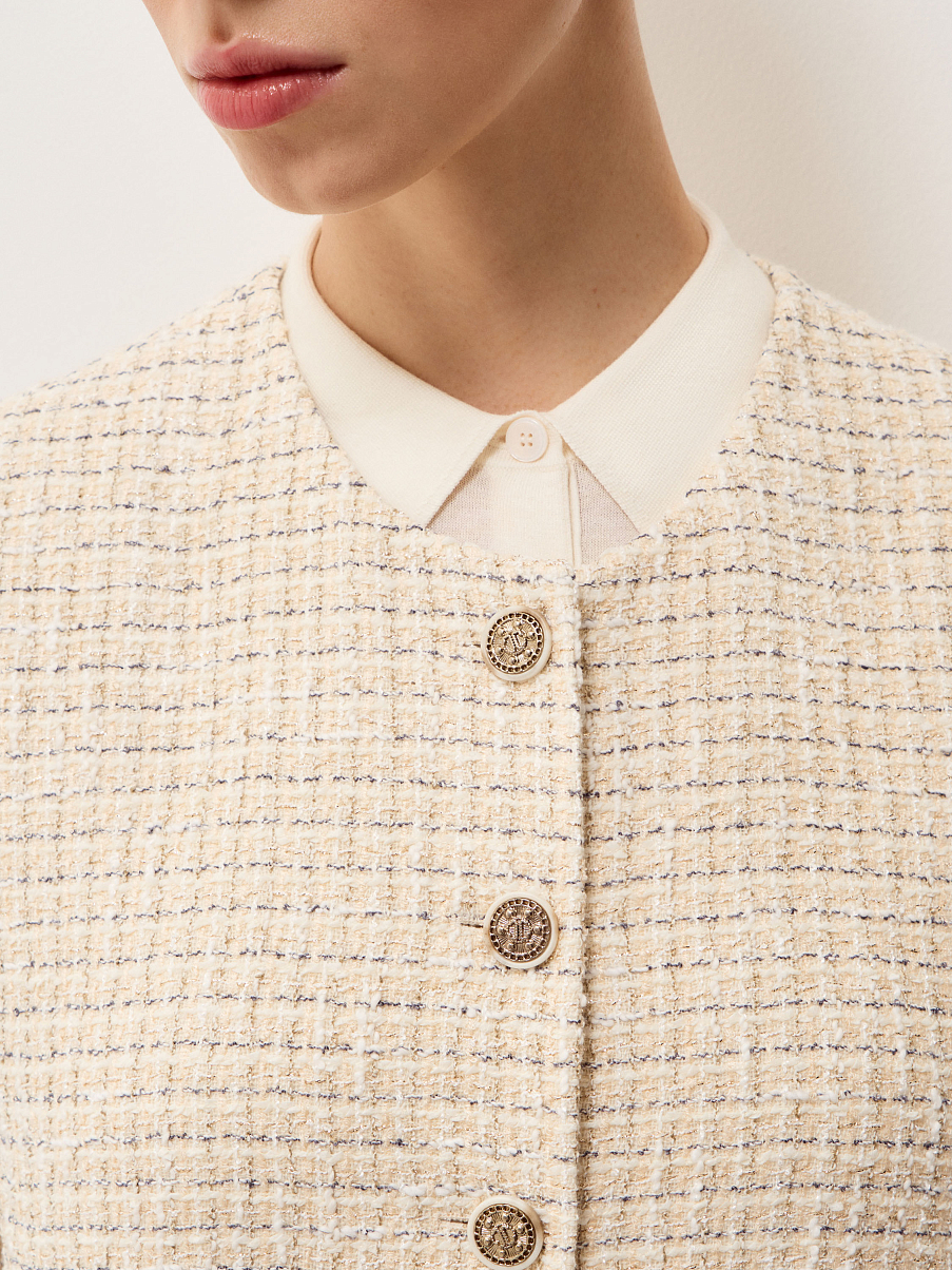 Жакет из фактурной ткани