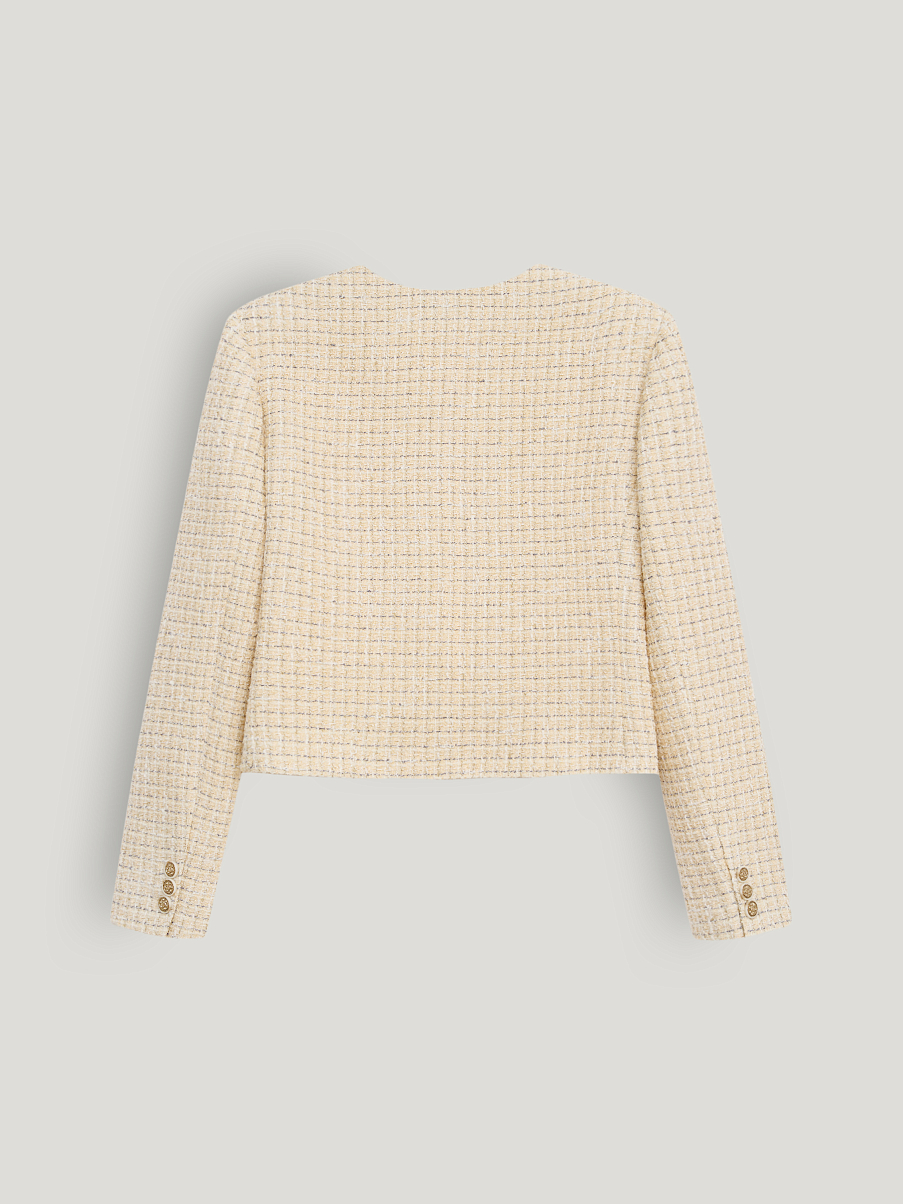 Жакет из фактурной ткани