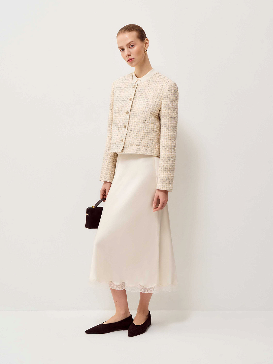 Жакет из фактурной ткани