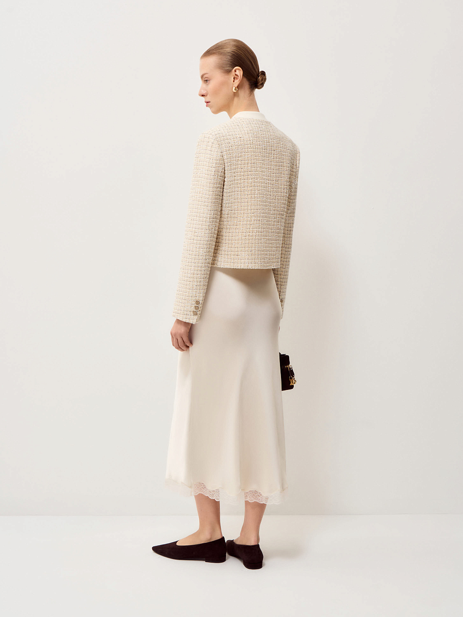 Жакет из фактурной ткани