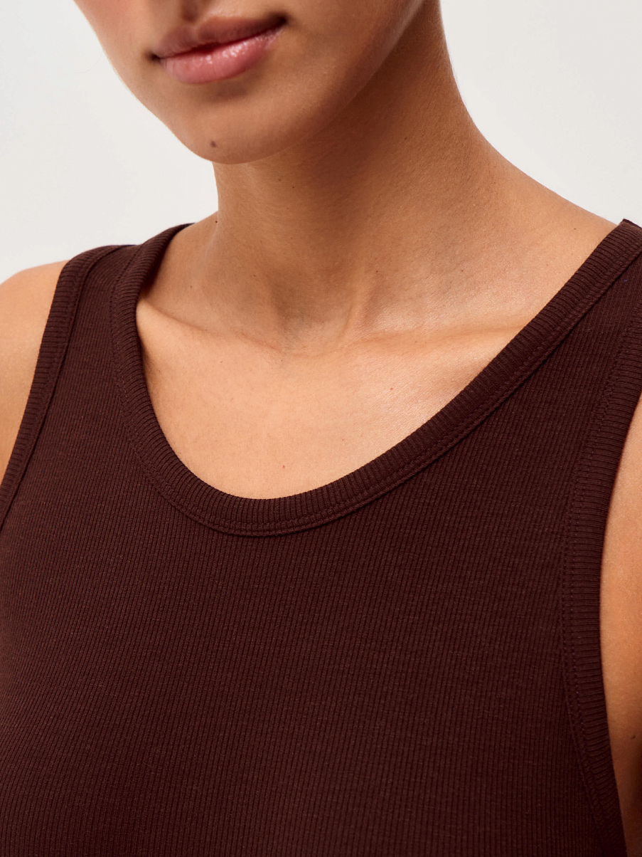 Топ из модала с шелком