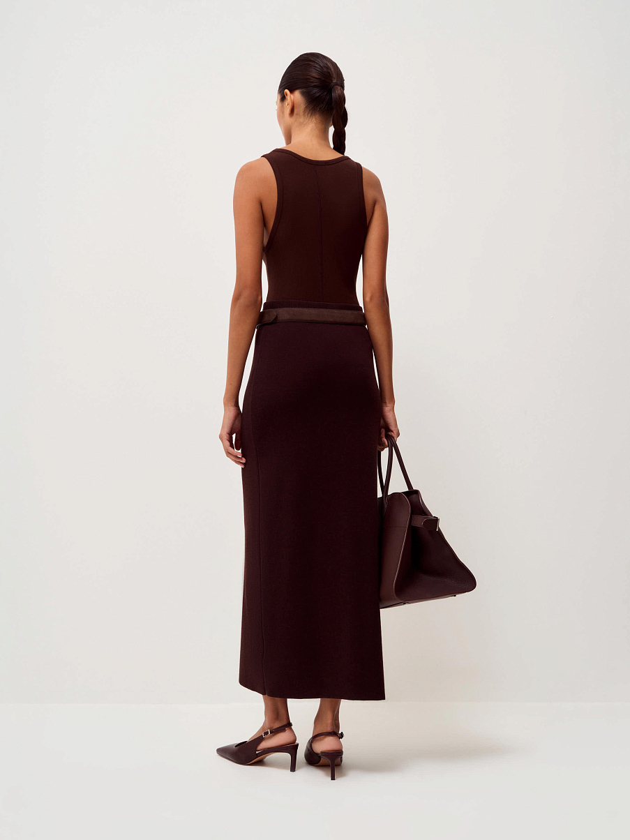 Топ из модала с шелком