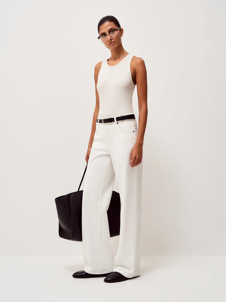 Топ из модала с шелком