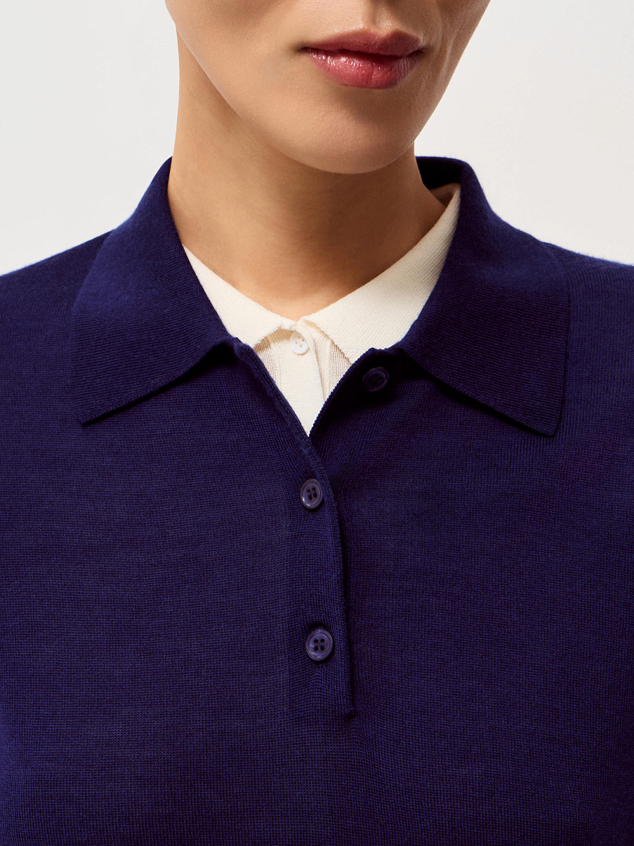 Топ из шерсти и шелка