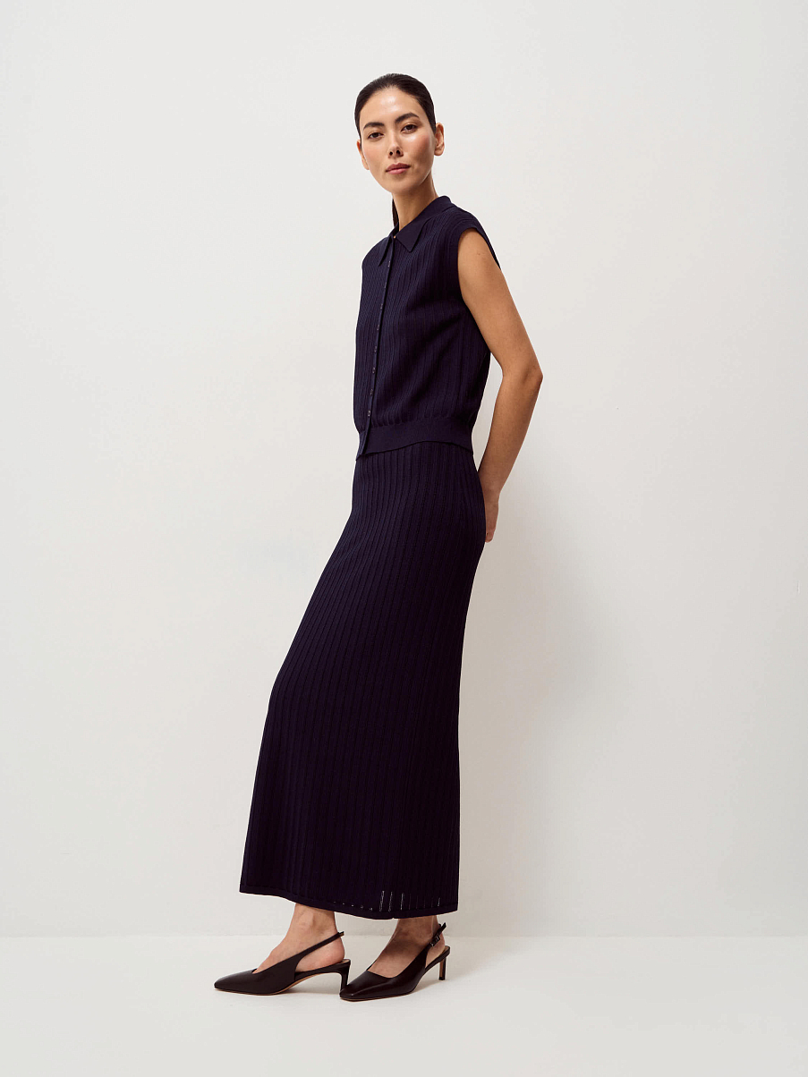 Топ из вискозы с шелком