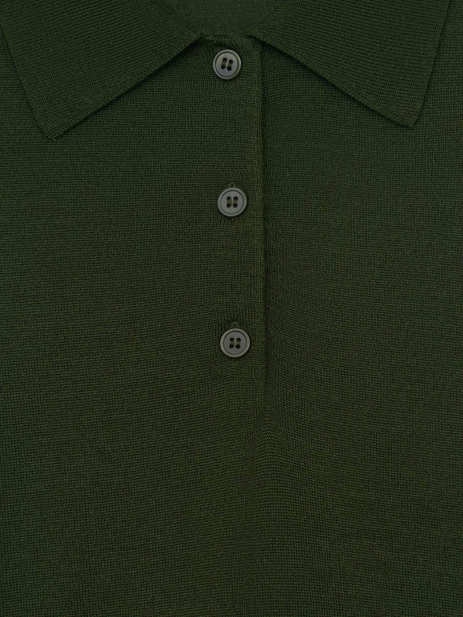 Топ из шерсти и шелка