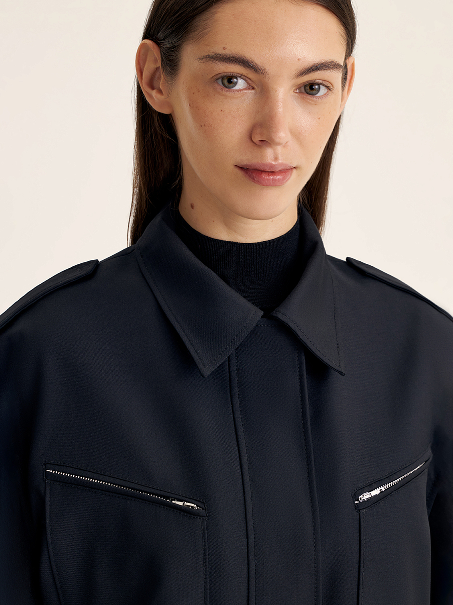 Бомбер с шерстью