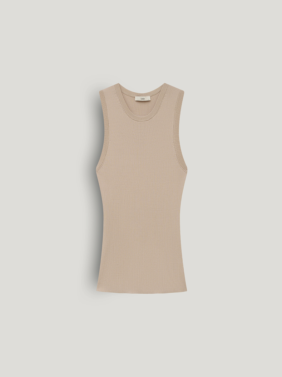 Топ трикотажный из шелка