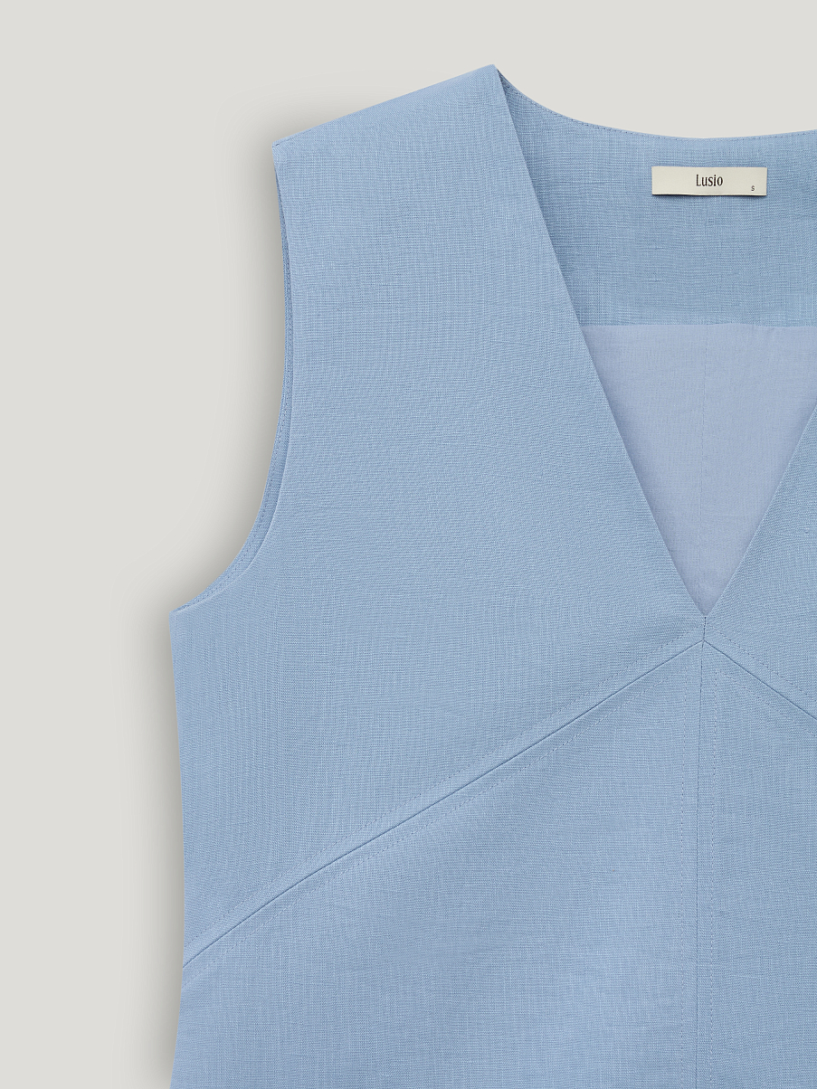 Платье изо льна