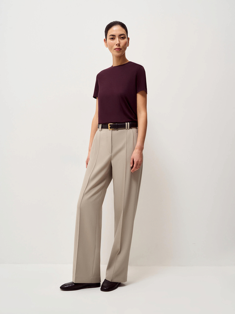 Топ из лиоцелла и шерсти