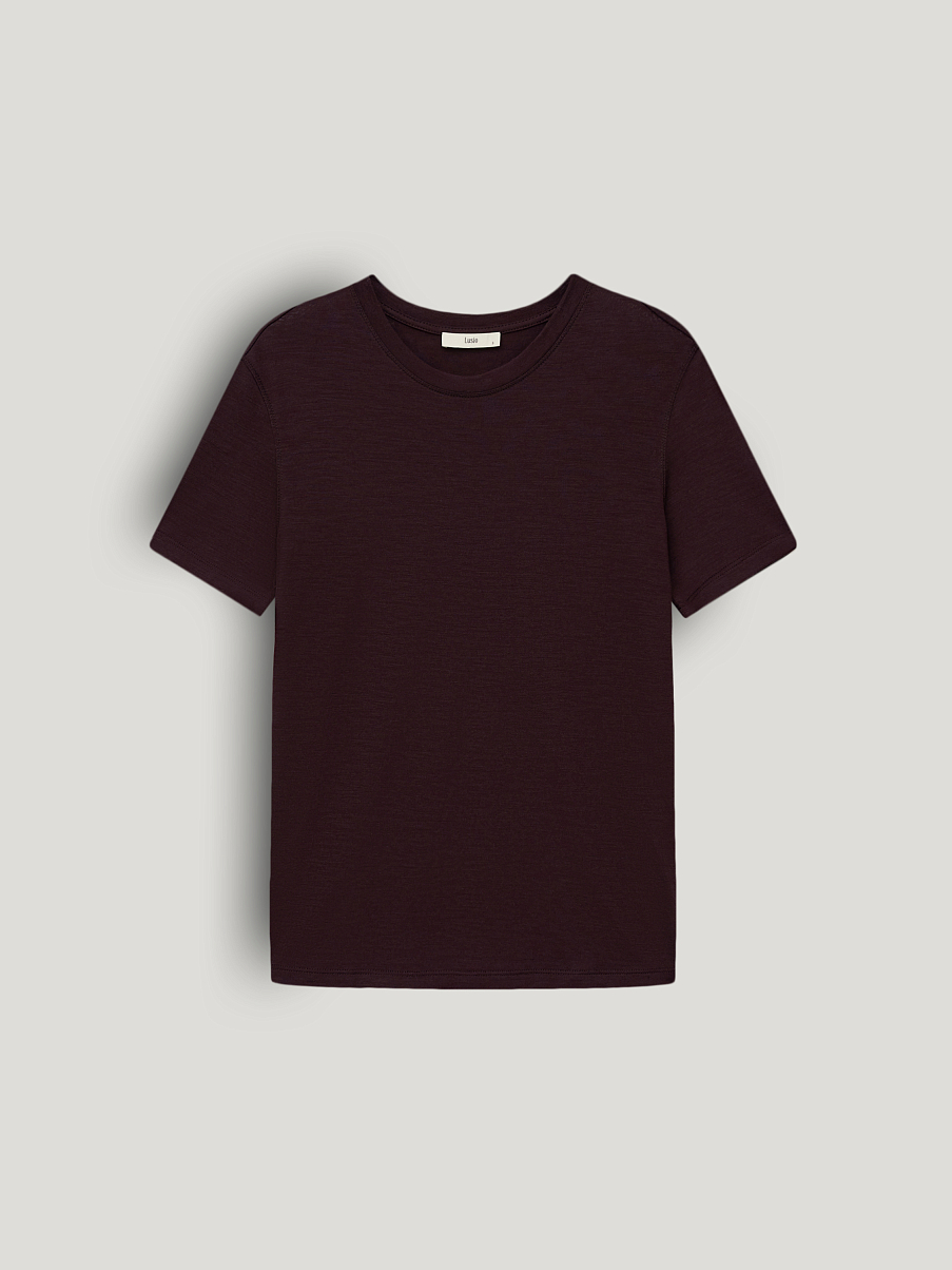 Топ из лиоцелла и шерсти