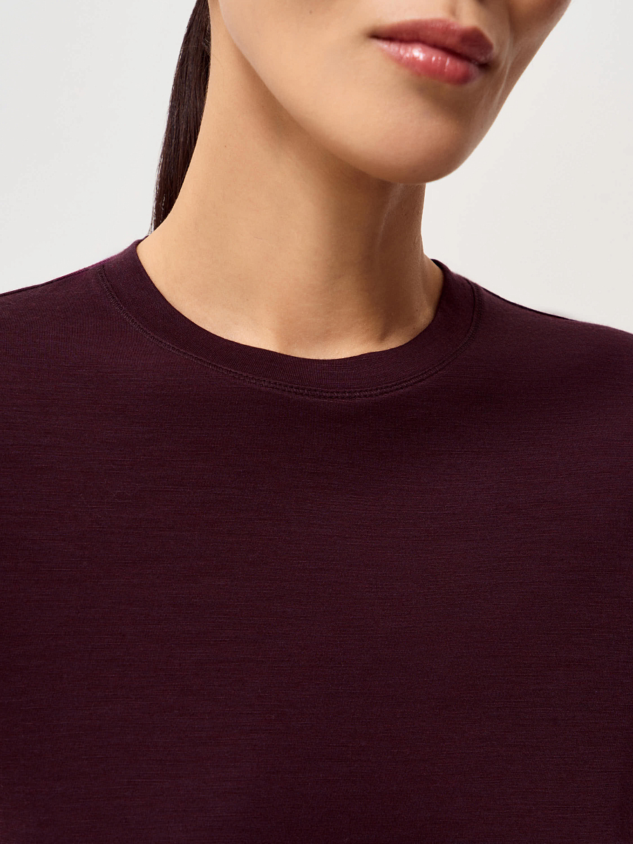 Топ из лиоцелла и шерсти