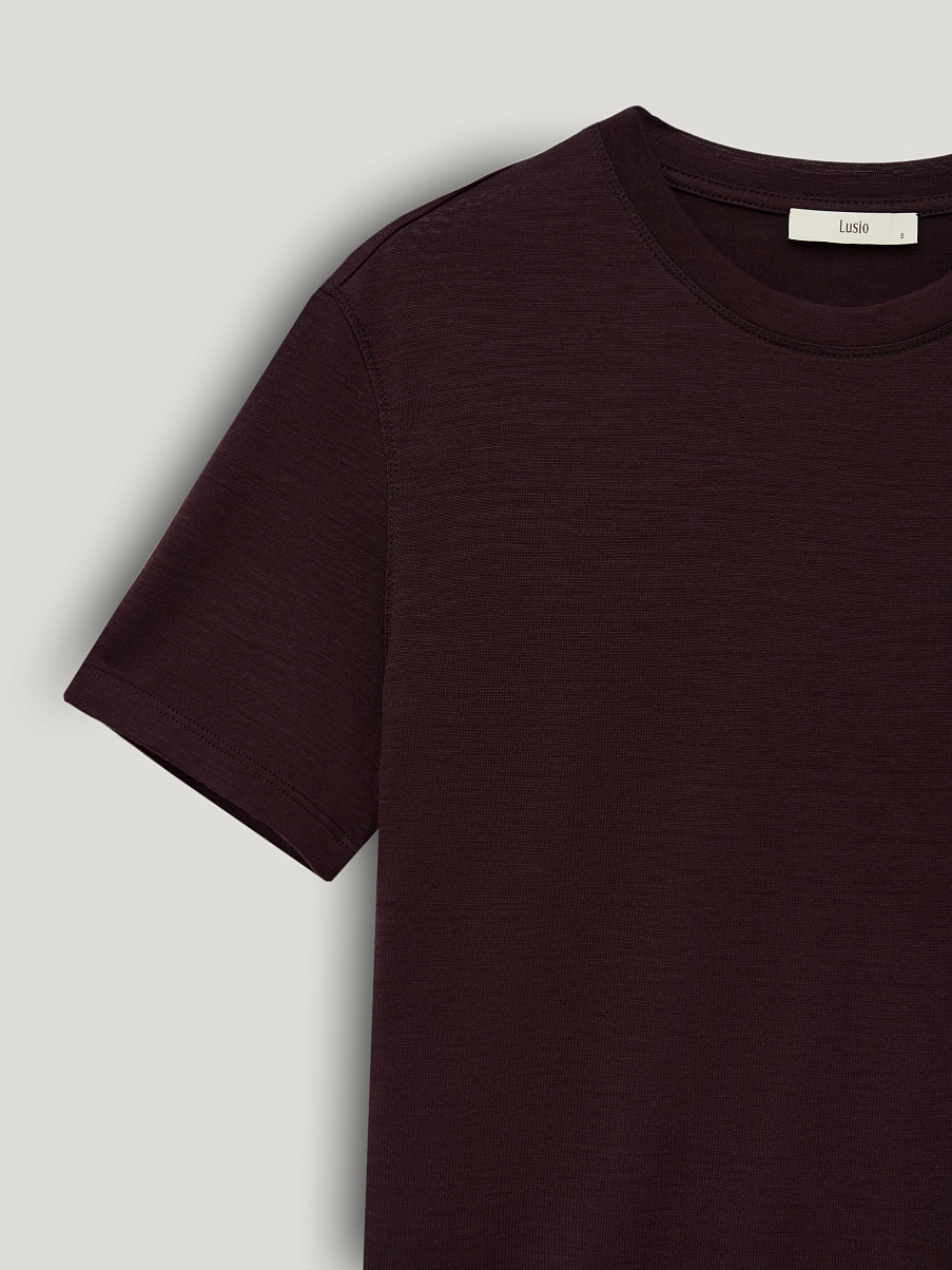 Топ из лиоцелла и шерсти