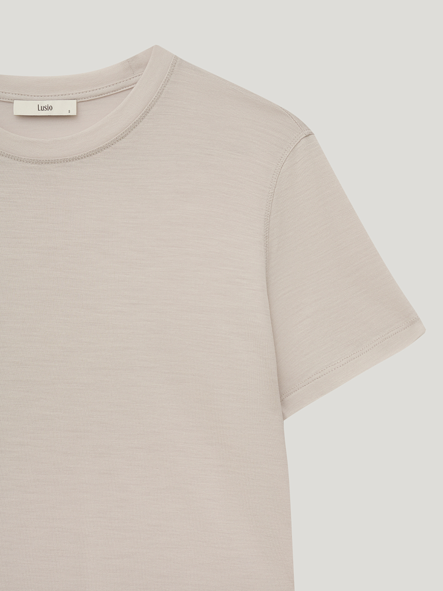 Топ из лиоцелла и шерсти