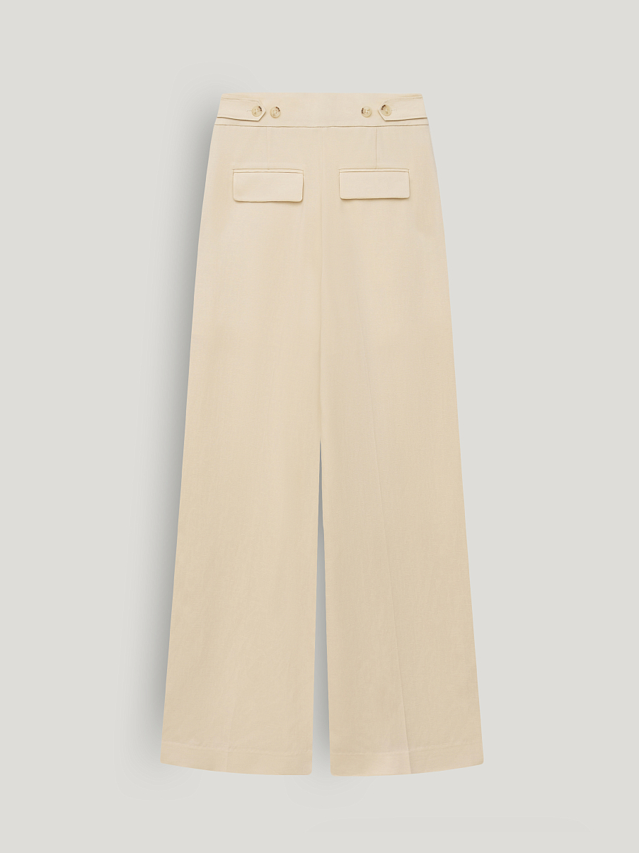 Брюки из тенсела и льна