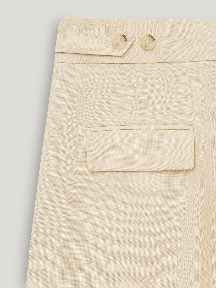 Брюки из тенсела и льна